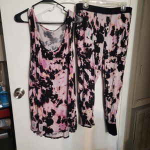 Torrid pink/Black tie dye sleepwear